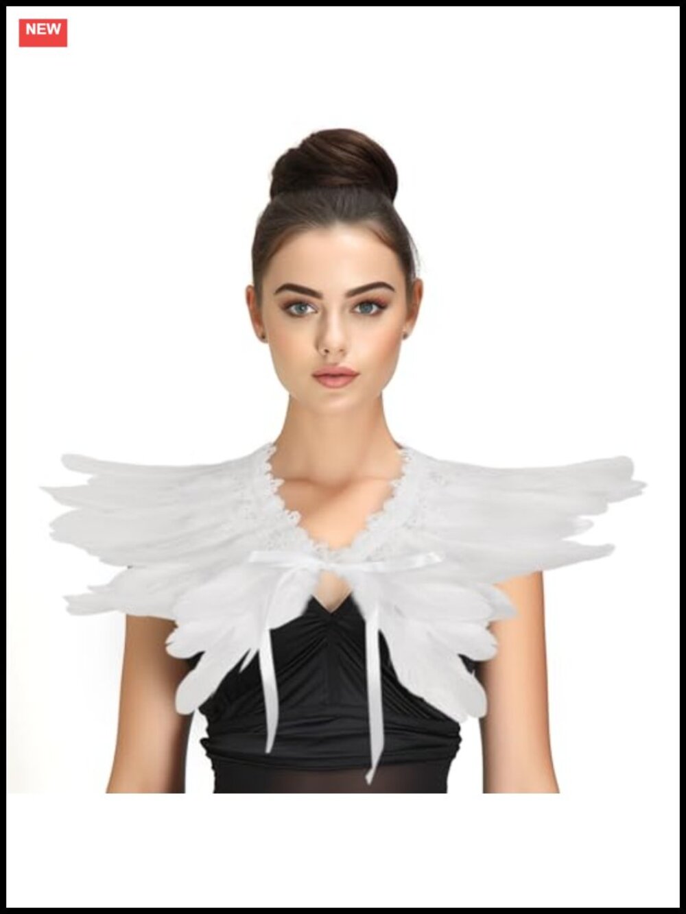 Feather Shawl Shoulder Accessory Costume Wrap One Size Lightweight